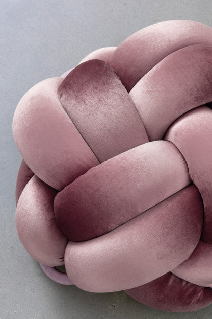 (L) Mauve Knot Ottoman
