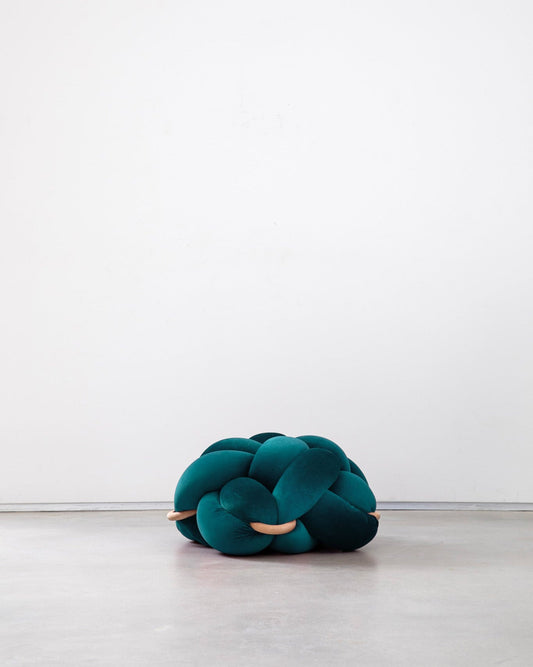 (M) Petrol Knot Ottoman