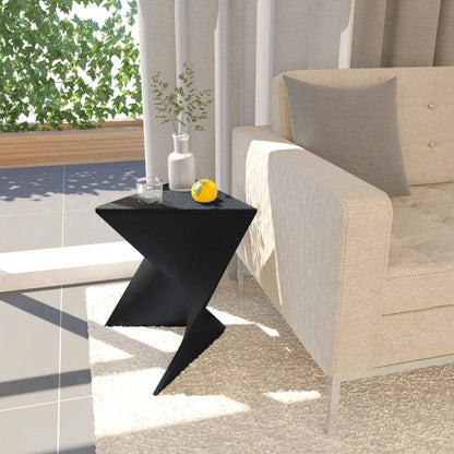 LeisureMod Randolph Modern Side Table Set of 2 / Black