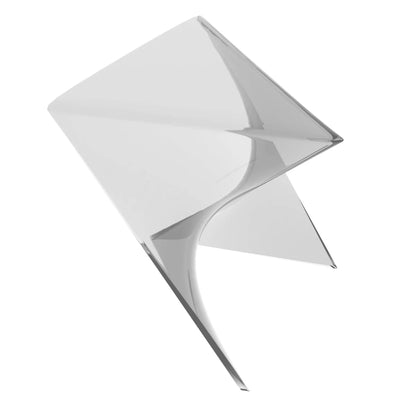 LeisureMod Randolph Modern Side Table Set of 2 /Clear