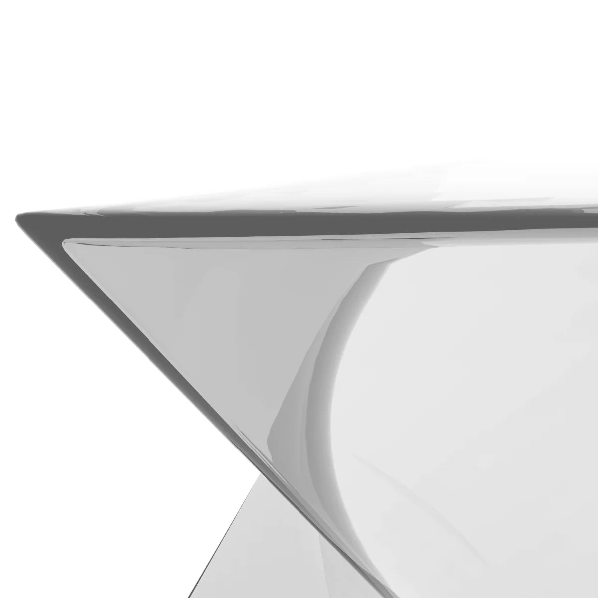 LeisureMod Randolph Modern Side Table Set of 2 /Clear