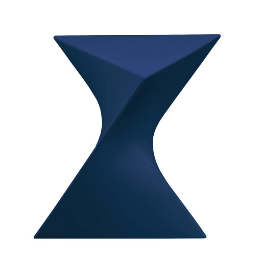 LeisureMod Randolph Modern Side Table Set of 2 / Navy Blue