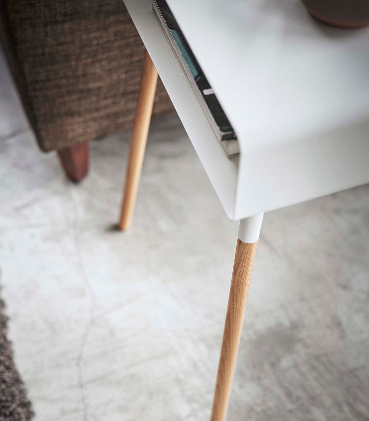 Storage Table - Tall (23" H)  - Steel + Wood