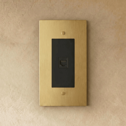 The Brass Telephone Socket (RJ11) (1-Gang)