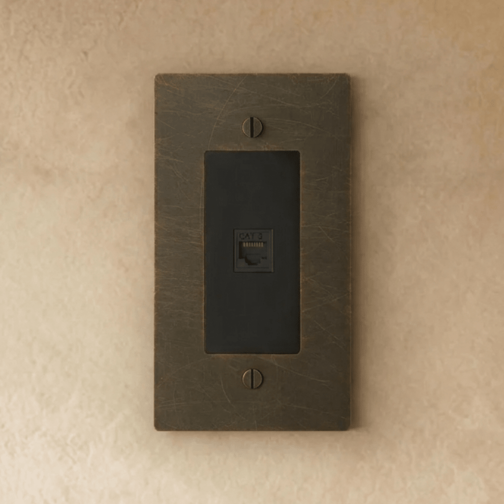 The Brass Telephone Socket (RJ11) (1-Gang)