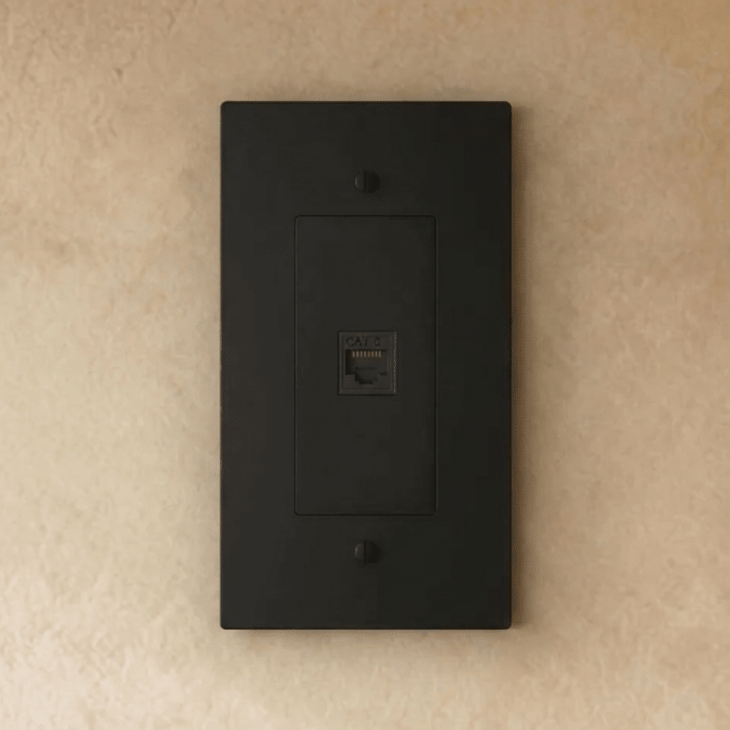 The Brass Telephone Socket (RJ11) (1-Gang)
