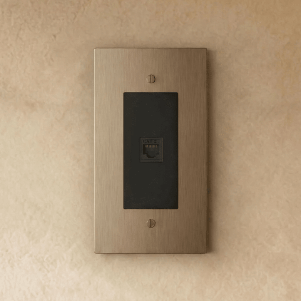 The Brass Telephone Socket (RJ11) (1-Gang)