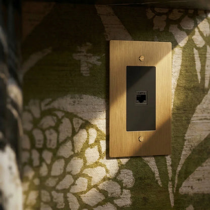 The Brass Telephone Socket (RJ11) (1-Gang)