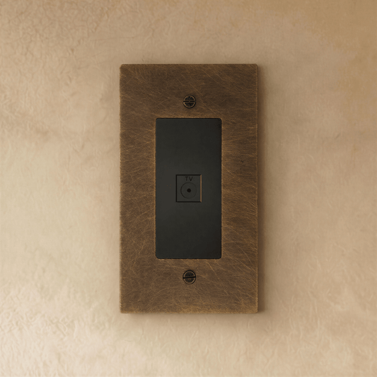 The Brass TV Socket (1-Gang)