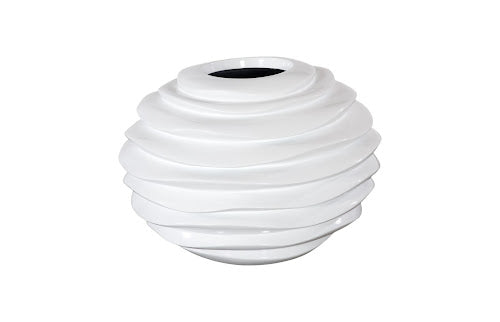 Spiral Planter, White, SM