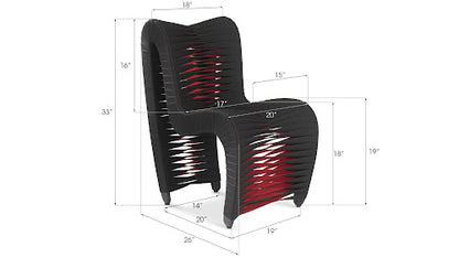 Seat Belt Dining Chair,Black