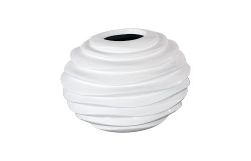 Spiral Planter, White, SM