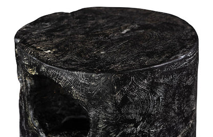 Black Wash Stool, Round