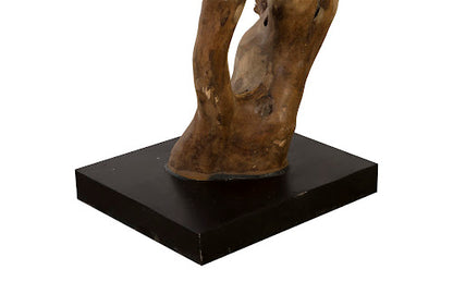 Swoop Tabletop Sculpture, Black Wood, Large