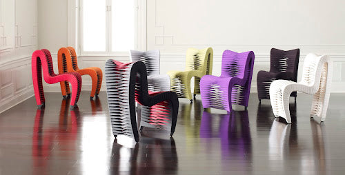 Seat Belt Dining Chair,Black