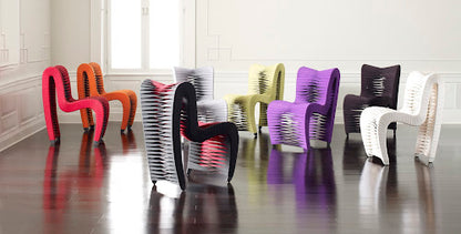 Seat Belt Dining Chair,Black
