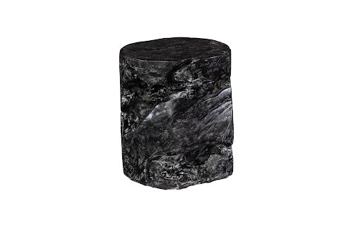 Black Wash Stool, Round
