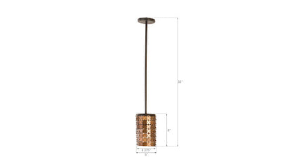Armor Pendant Lamp, Brass